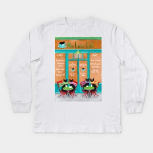 The Nine Lives Cat Cafe Kids Long Sleeve T-Shirt